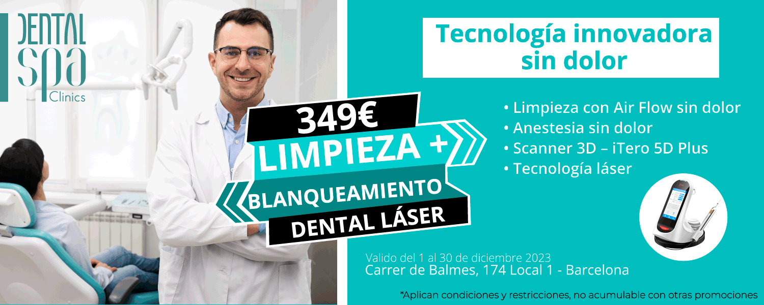 promoción navidad blanqueamiento dental Dental spa clinics Barcelona